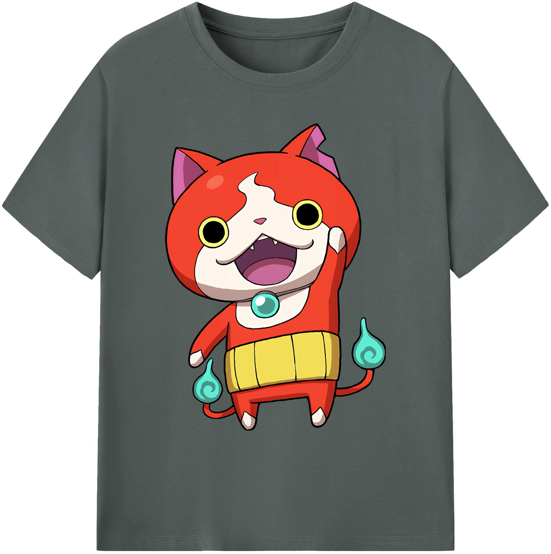 （画像用） 妖怪ウォッチ Yo-kai Watch 綿100％ メンズ半袖Tシャツ｜肌触りやわらか＆通気性